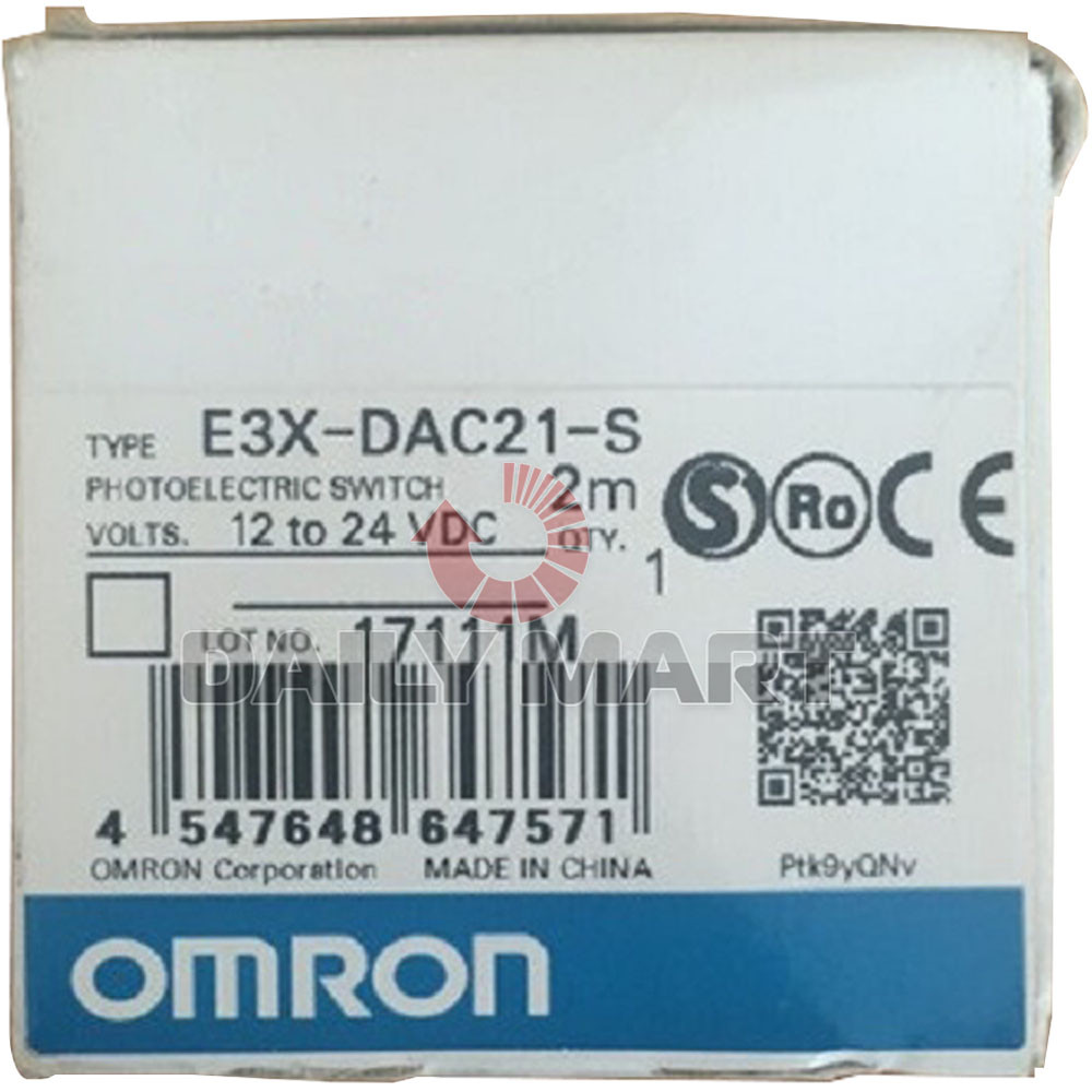 Omron-E3x-dac21-s 1pc E3XDAC21S One Year New In Box
