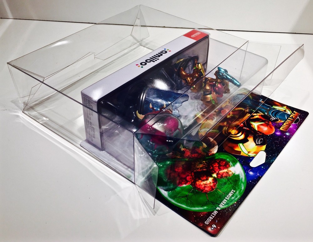 1 Box Protector For SAMUS ARAN & METROID 2 PACK! Nintendo Amiibo Switch Dread