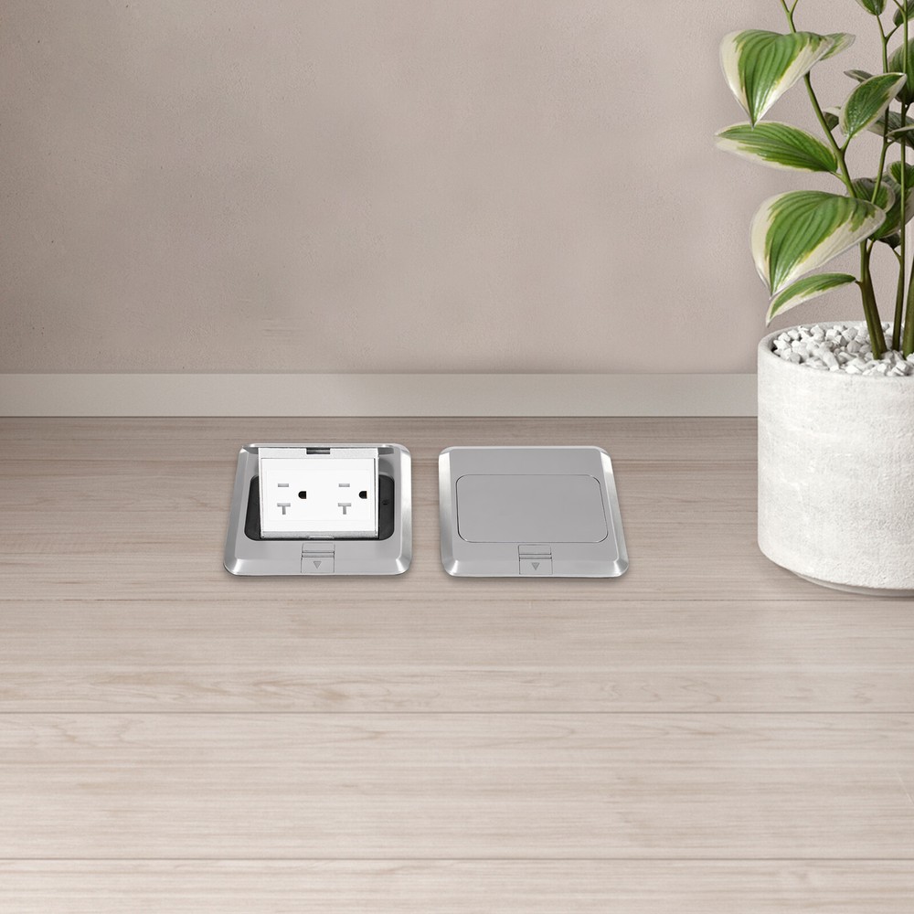 Pop-Up Floor Sockets, Pop Up Floor Outlet Sockets, 2PCS Hidden Socket