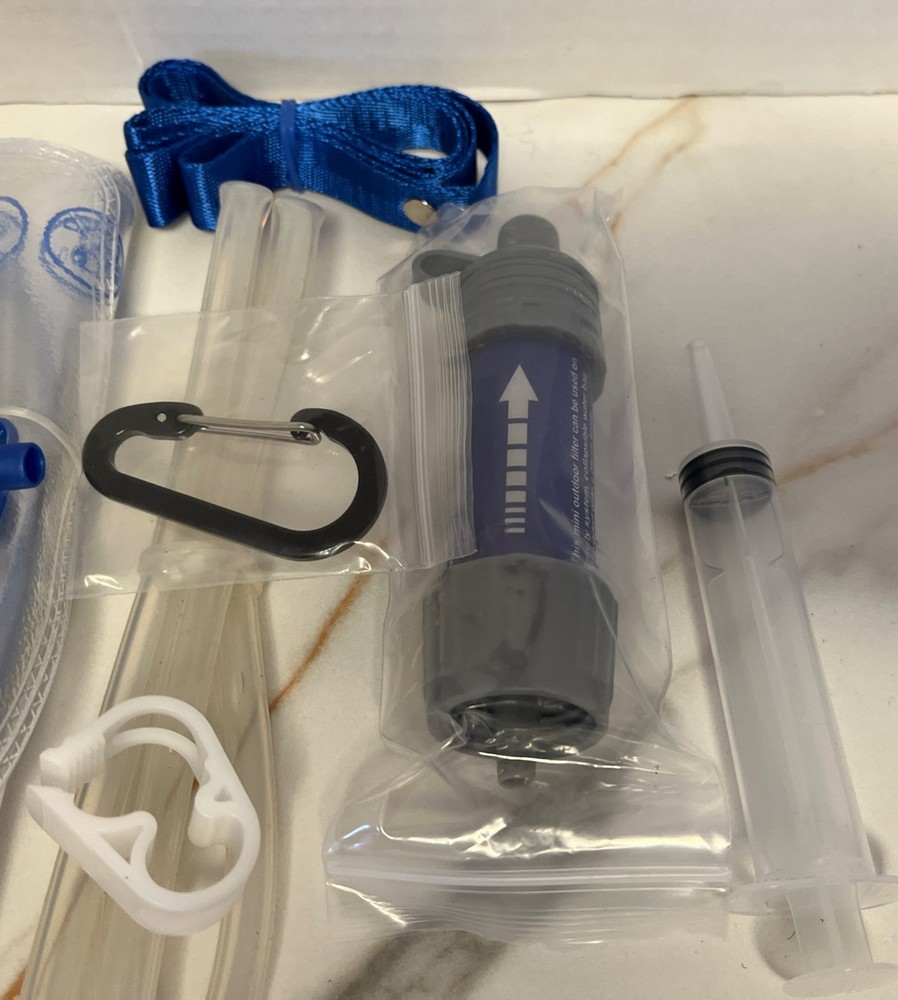 Gravity Water Filter 3L Gravity Bag Camping Water Filtration System Tree Strap