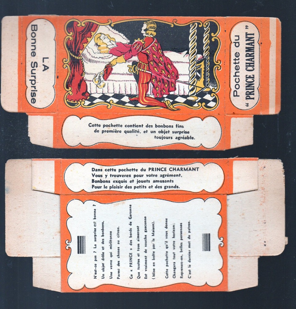 candy packaging POCHETTE DU PRINCE CHARMING P29166