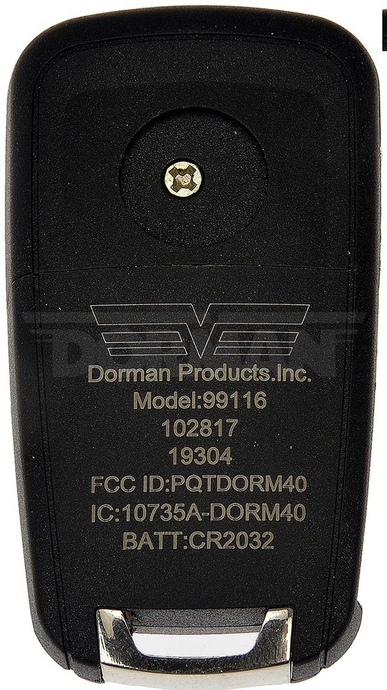 Dorman 99116 Keyless Entry Transmitter Compatible with Select Chevrolet Models