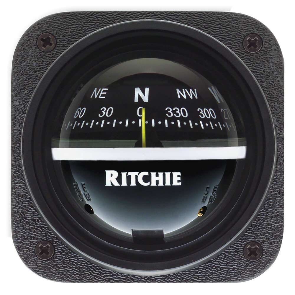 Ritchie V-537 Explorer Compass Bulkhead Mount Black Dial