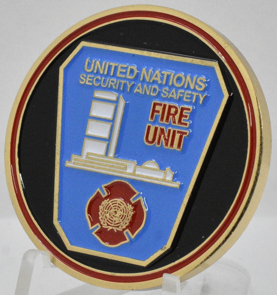 United Nations Security and Safety Fire Unit Challenge Coin