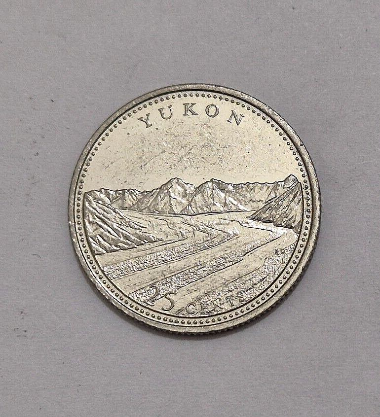1992 CANADA 25 cent YUKON Territory