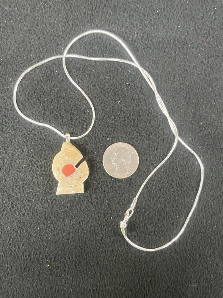 Pudding Stone Pendant Michigan shape