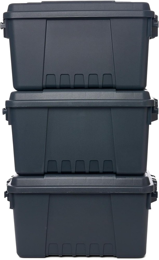 High-Impact Charcoal Storage Trunks - Modern Design for Efficient Organization