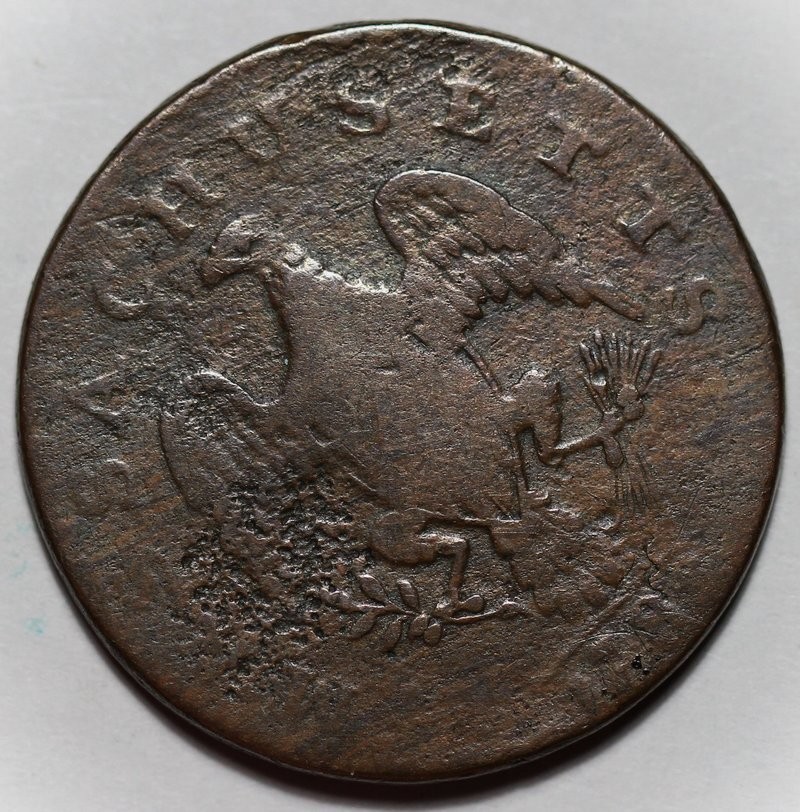 1788 Massachusetts Colonial Copper Cent
