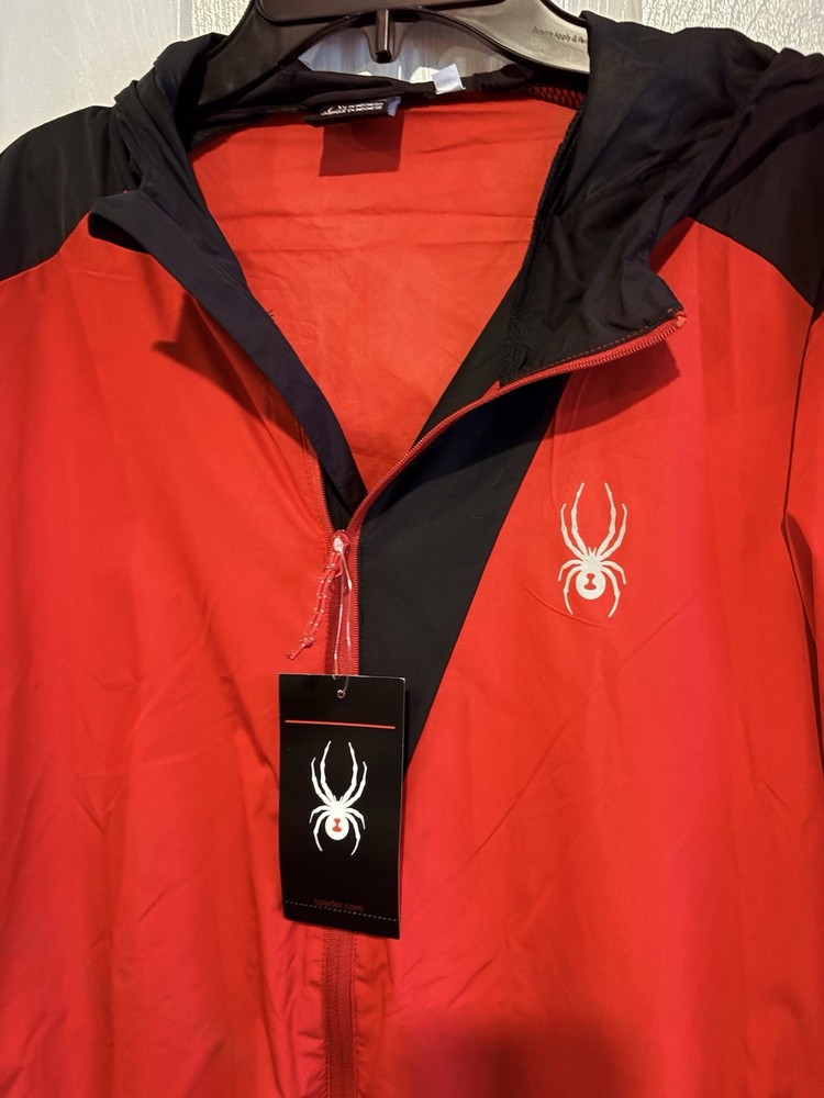 Men’s Spyder Lightweight Rain Jacket Size Medium NEW