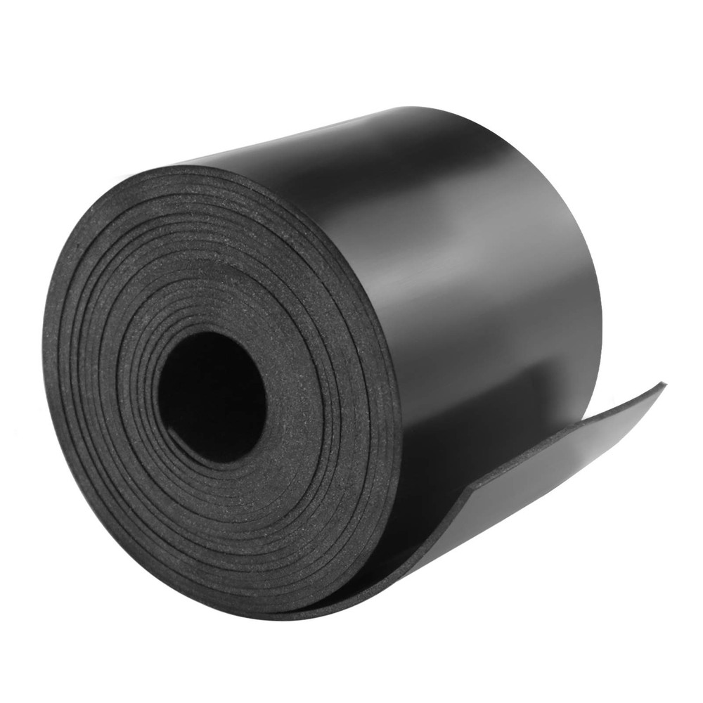 Neoprene Rubber Strips 3" W x 1/6" T x 10' L, Solid Rubber Sheets, Rolls & St...