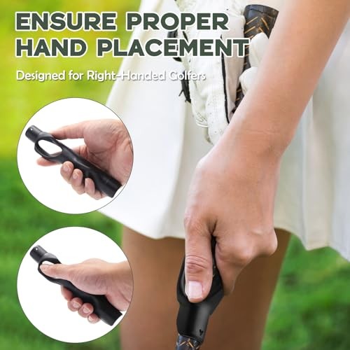 Grip Trainer Attachment & Swing Correcting Arm Band -Golf Training Combo for