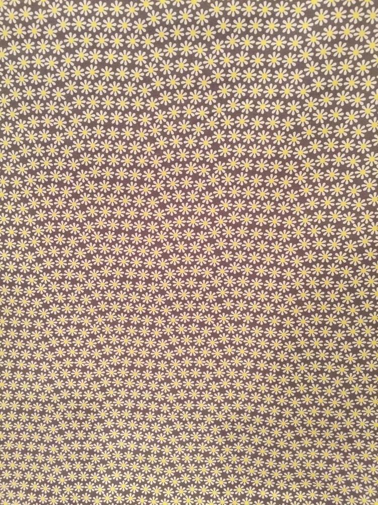 Daisy Flowers By Michael Miller CTRN/GREY Fabric BTHY Cute!