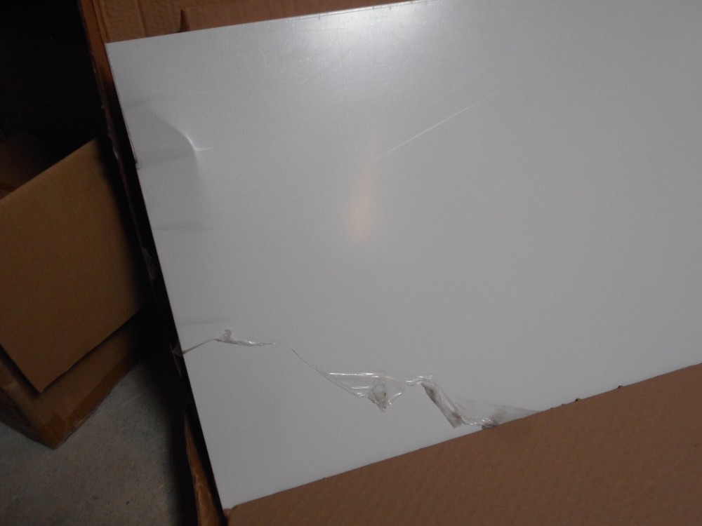 GE Cafe CKLBLSFNW2 Matte White Left Side Panel for Standard Depth Refrigerator..