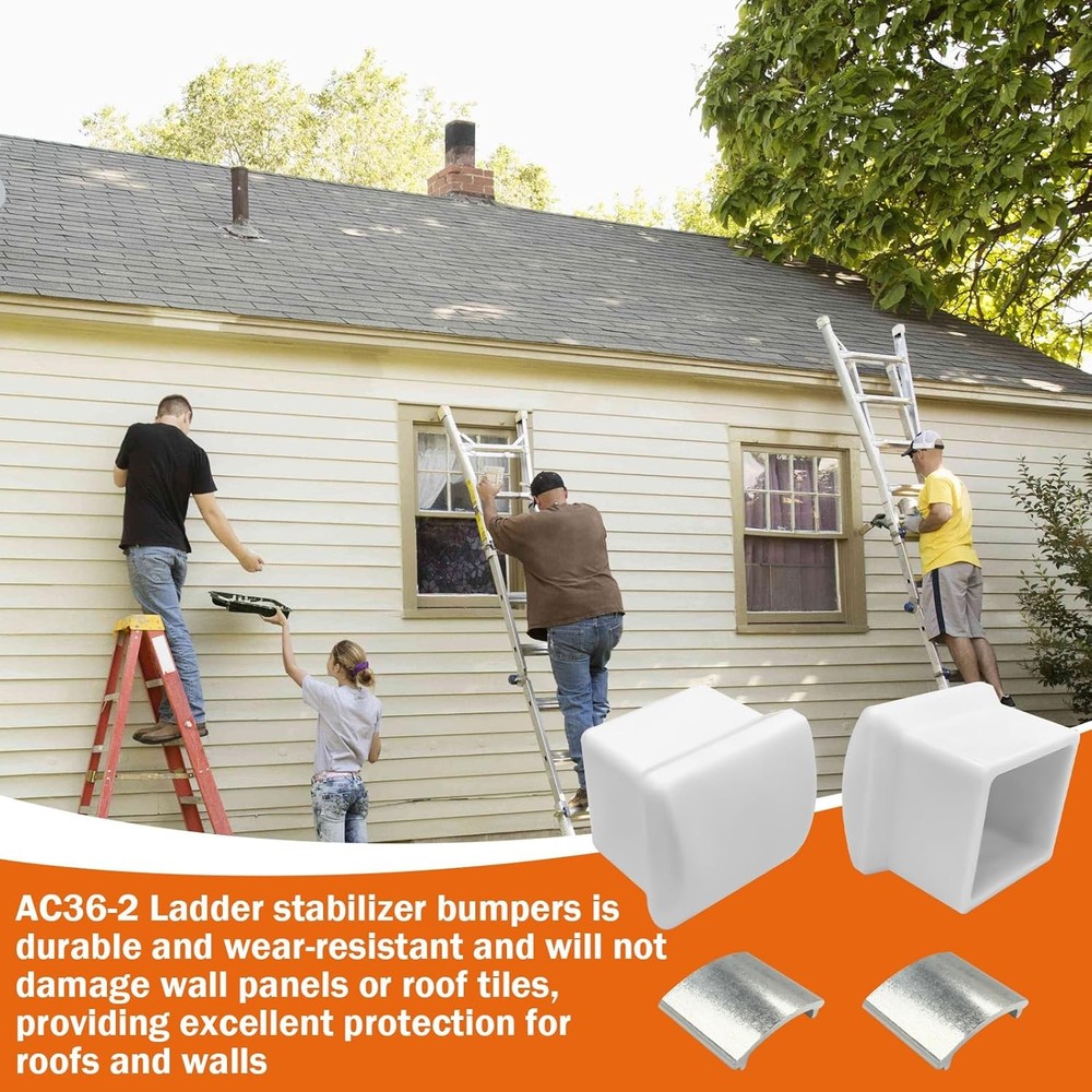 AC36-2 Ladder Stabilizer Rubber End Caps Compatible with Werner 2 PACK