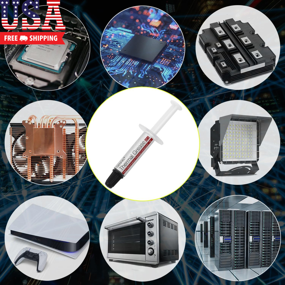 2-Pack GT-1 Silver CPU Thermal Paste (1G*2), High Performance Thermal Compound P