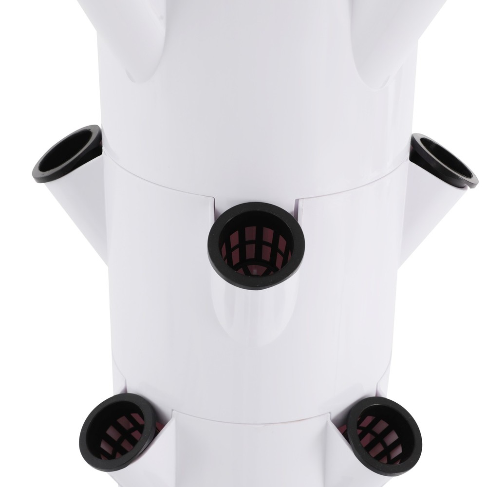 28-Plant Vertical Hydroponic Garden System Kit, Home Hydroponics Growing Tower