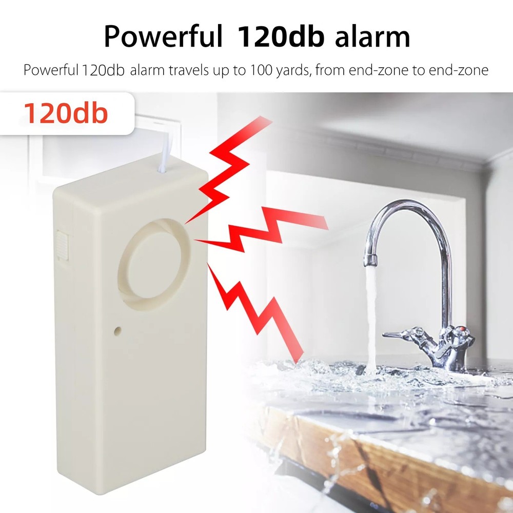 Effective Device Water Leak Alarm Flood Level Overflow Detector Security