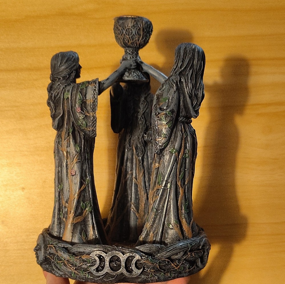 Pacific Giftware Triple Moon Goddess – Wiccan/Pagan Statue & Incense Holder