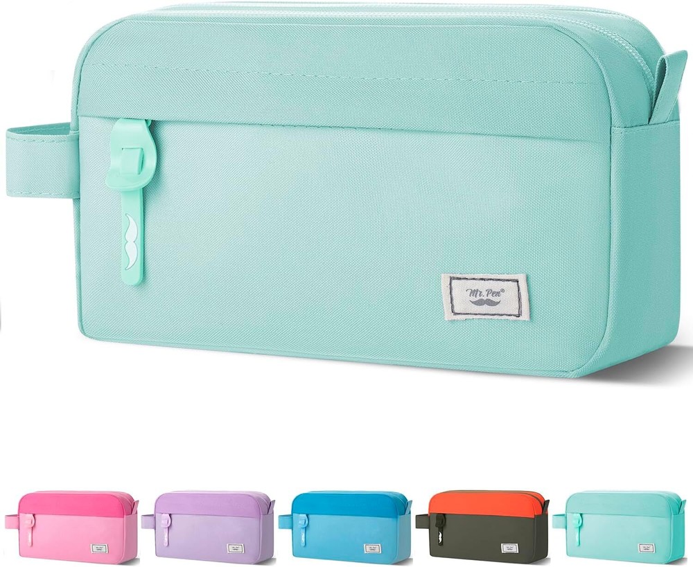 Mr. Pen- Large Capacity Pencil Case, Mint Green, Pouch, Green