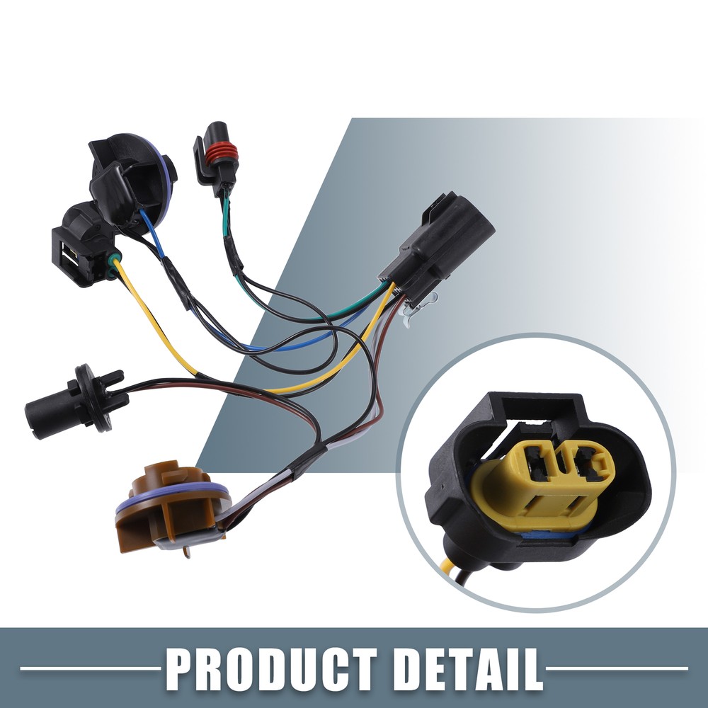 Pack (2) Headlight Socket Wiring Harness for Chevy Tahoe 2007-2014