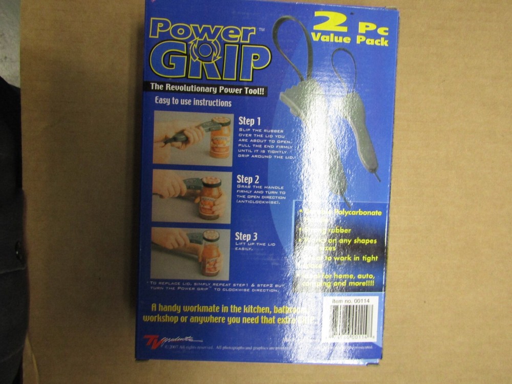 Power Hand Grip 2-Piece Value Pack Revolutionary Power Tool in Box