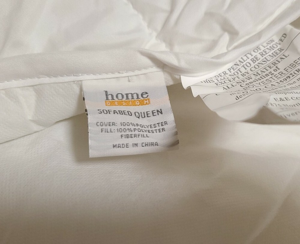 Home Design Sofabed Queen Waterproof Mattress Pad