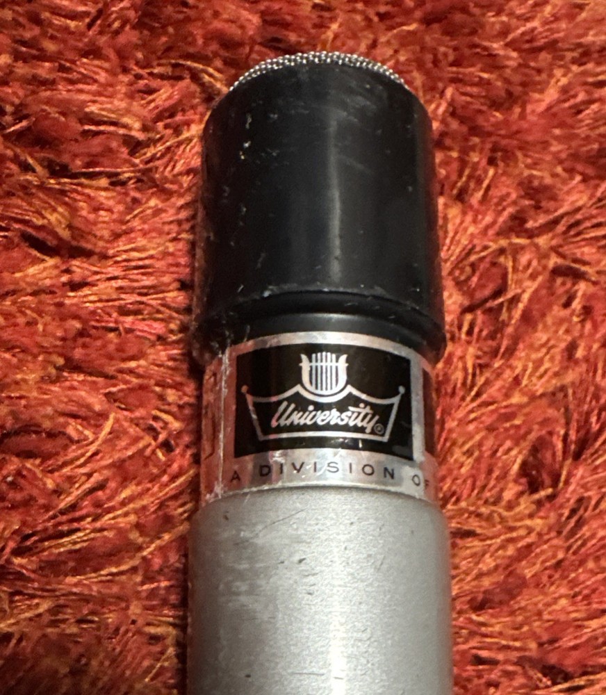 Vintage 1960's University Model 70 OMNI Dynamic Microphone Silver