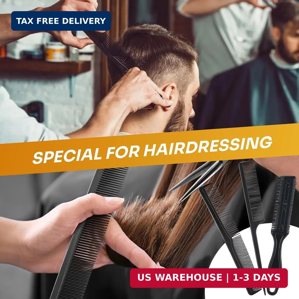 Barber Cape 13Pcs with Neck Duster Brush Adjustable, Extra Long Hair Cutting Cap