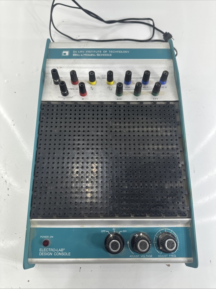 Bell & Howell School Electro-Lab Design Console Devry Institute of Technology