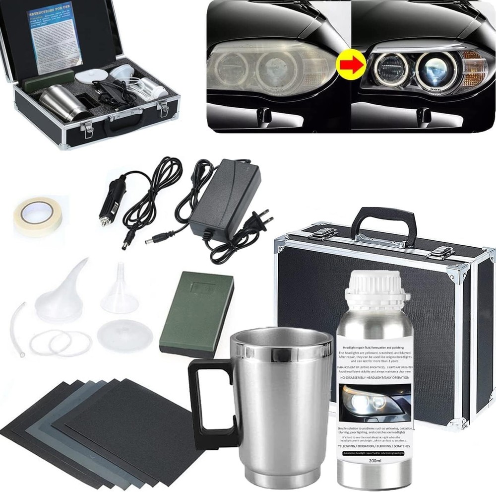 Car Headlight Restoration Kit, Auto Lens Kit