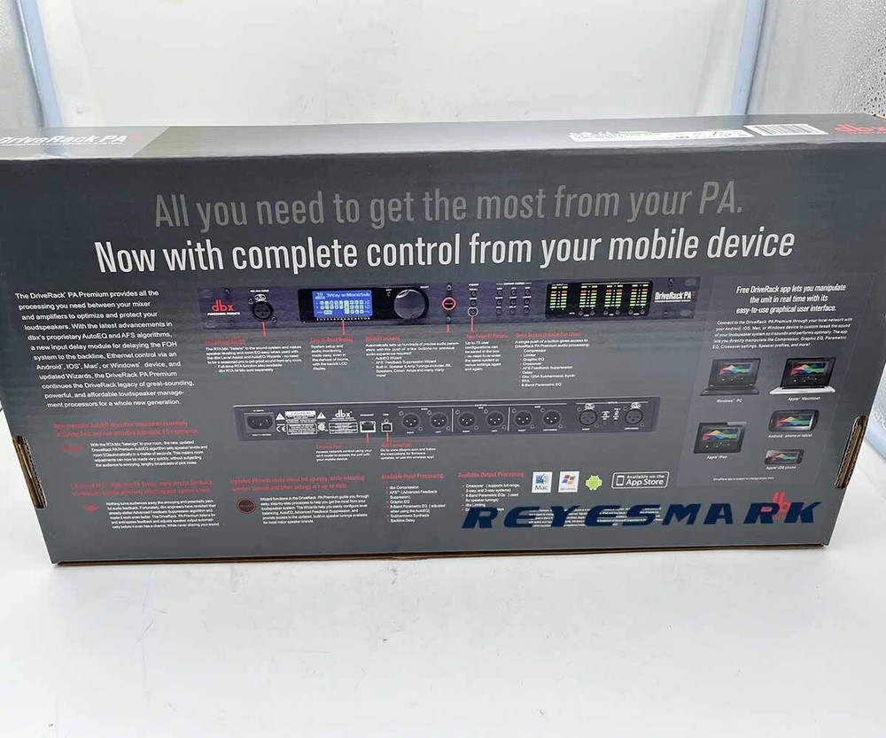 DBX DriveRack PA2 Complete Loudspeaker Management System Black