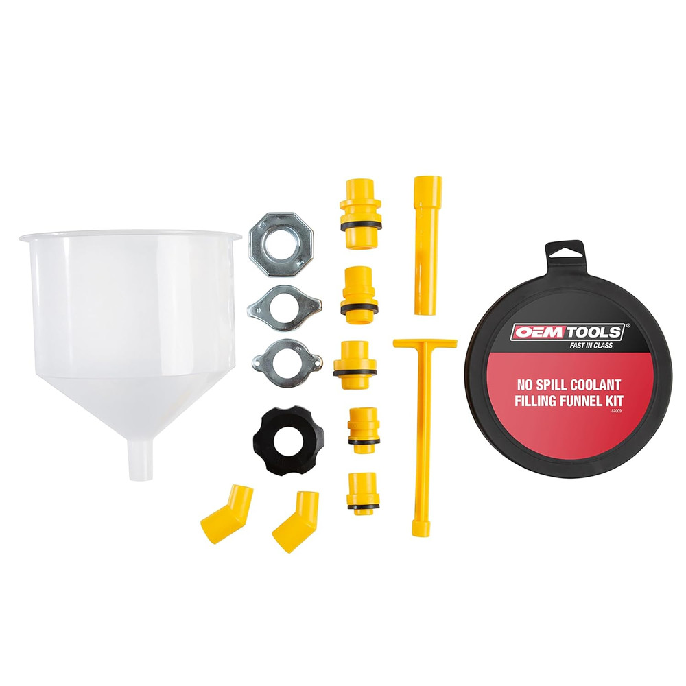 EPAuto Spill Proof Radiator Coolant Filling Funnel Kit