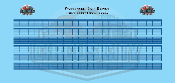 Venetian Blinds Blue O Scale