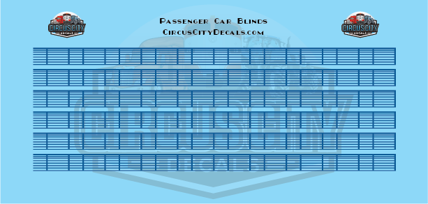 Venetian Blinds Blue O Scale