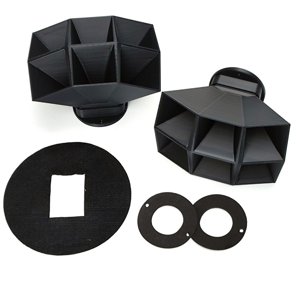 Altec Lansing 604B Horn (PAIR) + Dust Cap + Joints - 3D Replacement