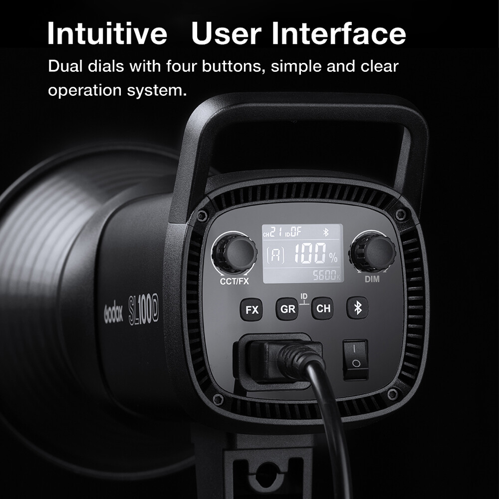 US Godox SL100D Bowens Daylight COB LED Video Continuous Light White Version