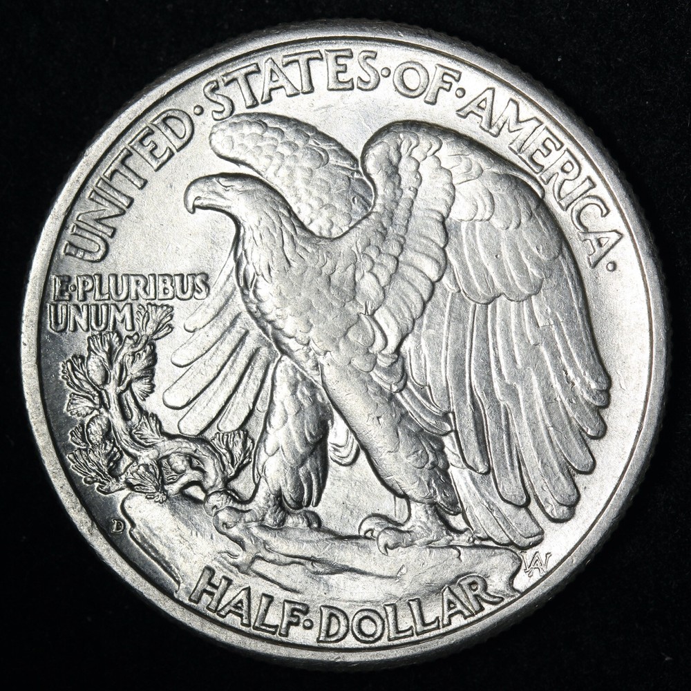 1941-D Walking Liberty Silver Half Dollar GEM BU *UNCIRCULATED* MS E357 JET