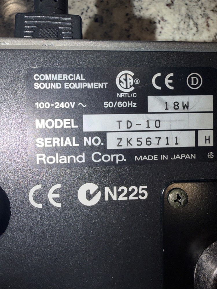 Roland TD-10 TD10 Electronic V Drum Sound Module Brain