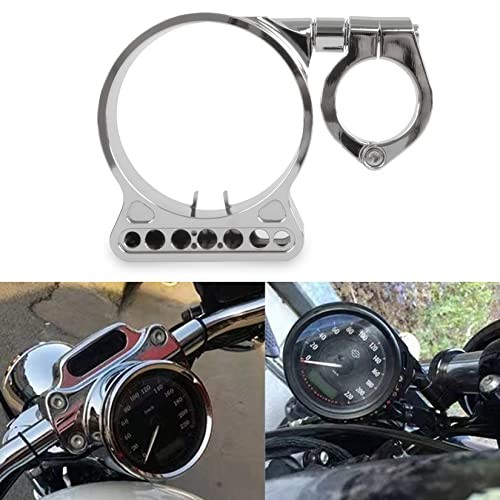 Speedometer Relocation Bracket Cover Side Mount Speedometer Instrument Chrome