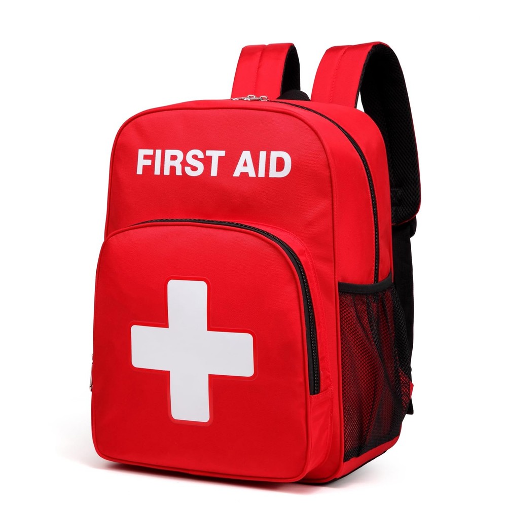 First Aid Backpack Emergency Medical Empty Waterproof Survival First Responde...