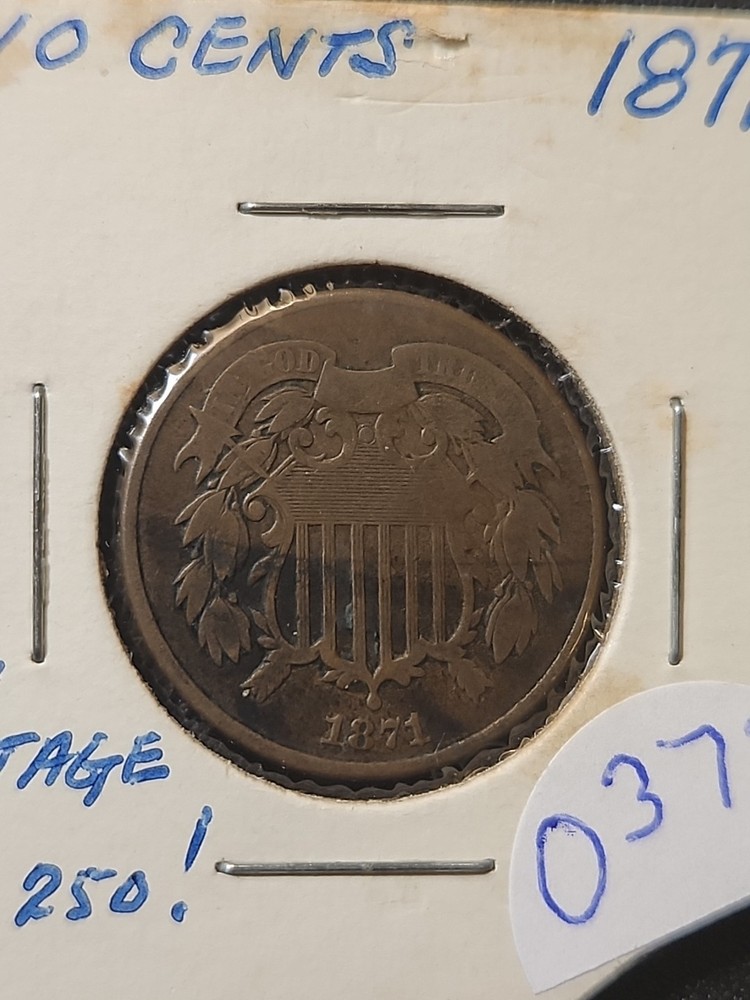 1871 US 2 CENT #0373