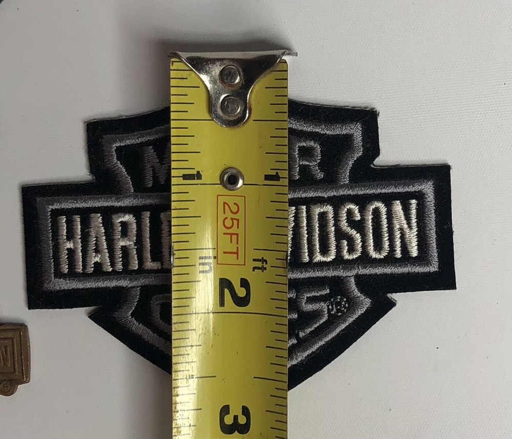 3 Harley-Davidson Embroidered PATCHES And 3 Metal Emblems
