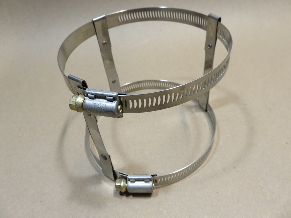 QTY 6 PolyPro PPS-PAC 2-3-4" diameter single wall PP PVC adapter clamp