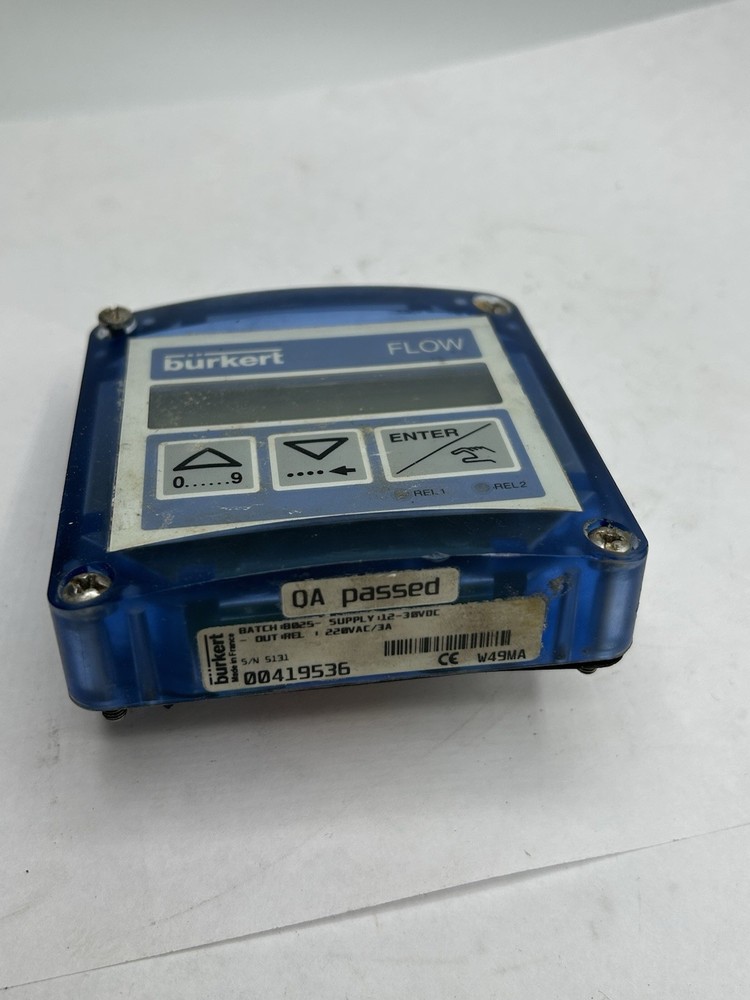 Burkert 8025 Digital Flow Transmitter Operation Panel 12-36v 00419536