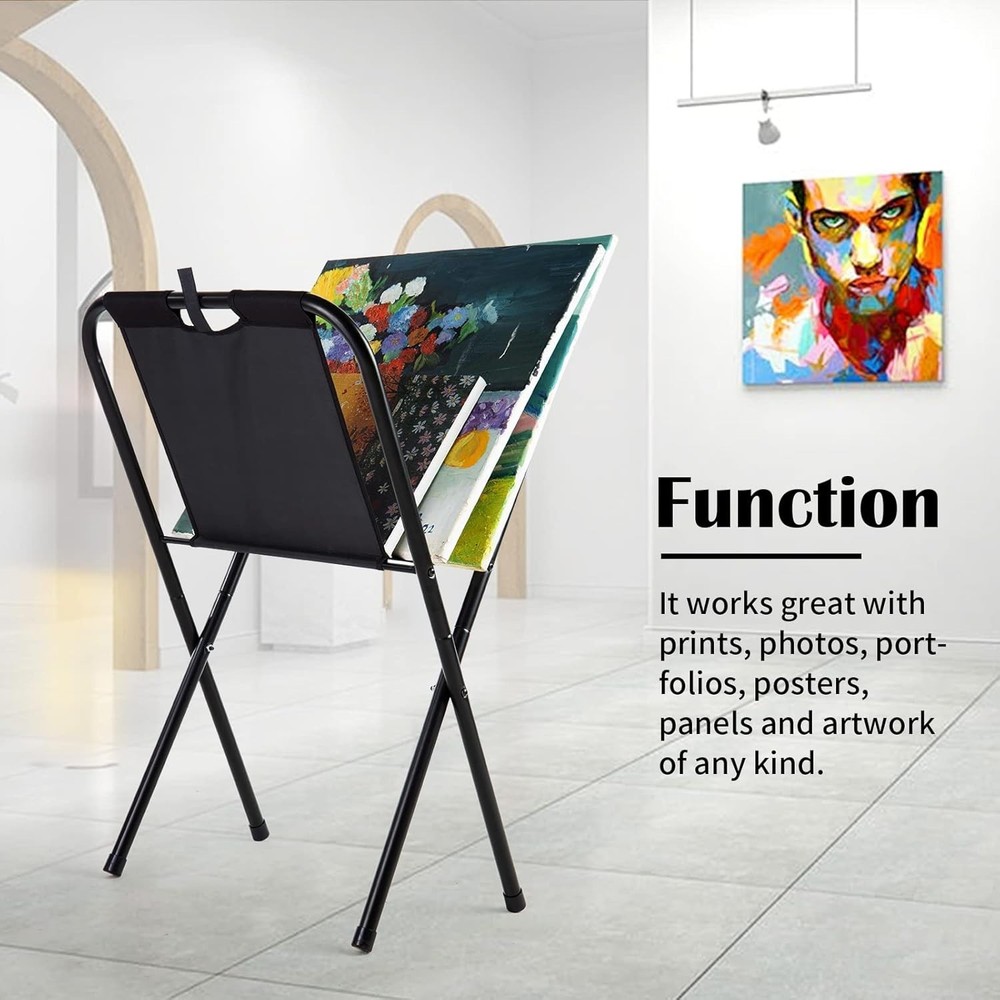 Falling in Art Small Canvas Print Rack - Portable Folding Art Display Rack fo