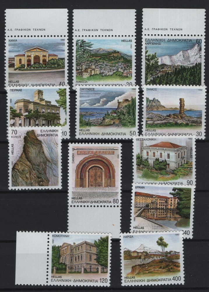 GREECE 1992 COMPLETE YEAR SETS MNH STAMPS ALL THE REGULAR ISSUES