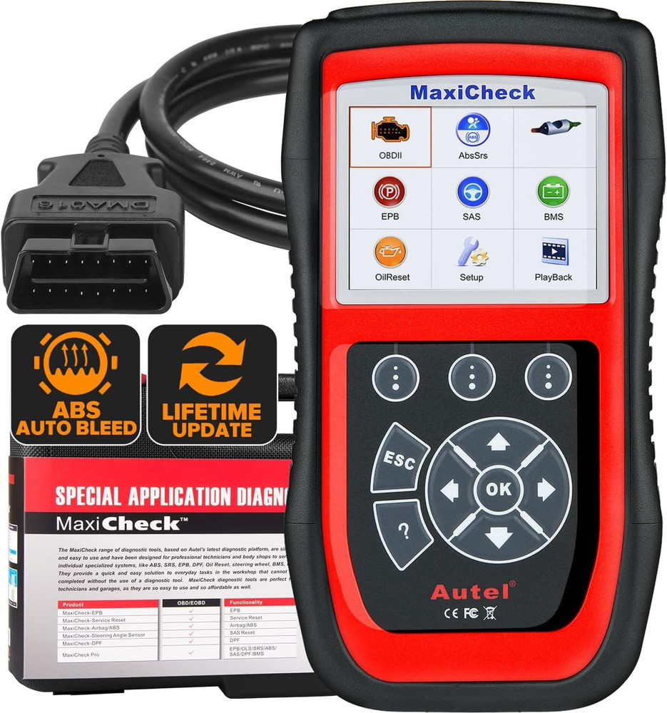 Autel MaxiCheck Pro OBD2 Diagnostic Tool Code Reader Scanner ABS Bleeding DPF