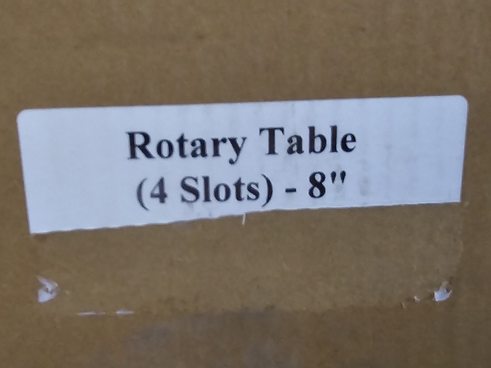 8" HORIZONTAL & VERTICAL ROTARY MACHINE TABLE - 4 SLOTS TB017