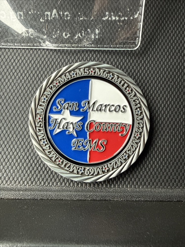 Hays County EMS 40th Anniversary Challenge Coin