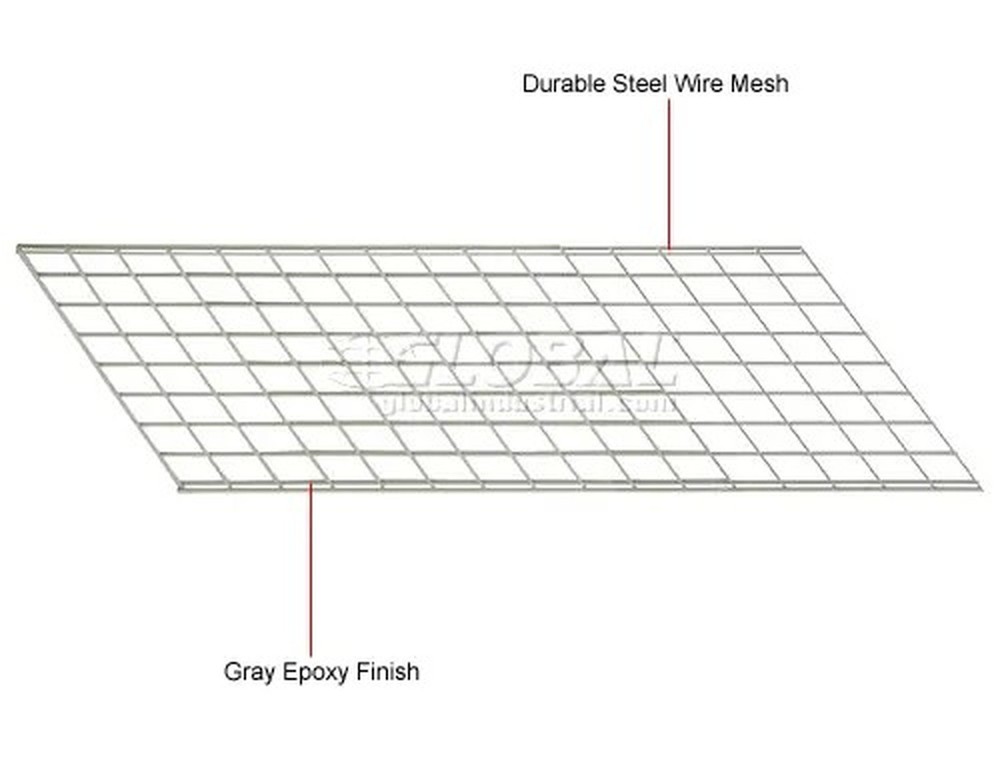 Global Industrial? Wire Mesh Deck, 72"W x 36"D